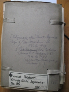 Zespół: Urząd Katastralny w Wągrowcu, sygn. 835: Powiat Eichenbrück Gmde Jagniewice Nr 86