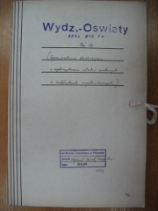 Zespół: Wydział Oświaty Prezydium WRN w Poznaniu, sygn. 4010, rok 1952