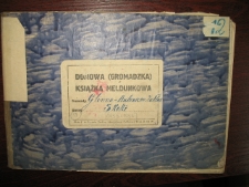 Zespół: Prezydium Gromadzkiej Rady Narodowej w Kakulinie, sygn. 9. Domowa (Gromadzka) Książka Meldunkowa Gromady Glinno – Antoniewo Zakład, Gmina Skoki. 1953-1956