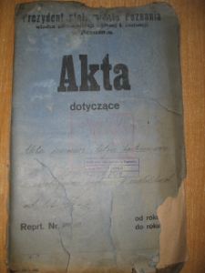 Zespół: Akta Miasta Poznania (474), sygn. 11642. Akta imienne dotyczące postępowania o zapobiegawcze wychowanie małoletnich od A – Z. 1929-1933