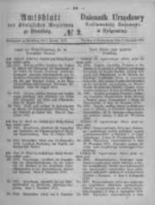 Amtsblatt der Königlichen Preussischen Regierung zu Bromberg. 1875.01.08 No.2