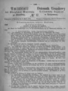 Amtsblatt der Königlichen Preussischen Regierung zu Bromberg. 1875.04.23 No.17