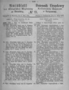 Amtsblatt der Königlichen Preussischen Regierung zu Bromberg. 1875.05.21 No.21