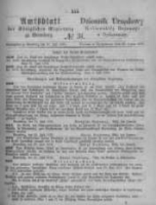 Amtsblatt der Königlichen Preussischen Regierung zu Bromberg. 1875.07.30 No.31