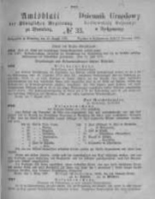 Amtsblatt der Königlichen Preussischen Regierung zu Bromberg. 1875.08.13 No.33