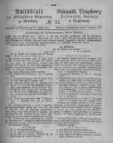 Amtsblatt der Königlichen Preussischen Regierung zu Bromberg. 1875.08.20 No.34