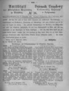 Amtsblatt der K&ouml;niglichen Preussischen Regierung zu Bromberg. 1875.09.17 No.38