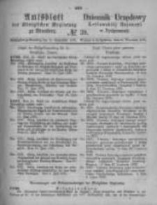 Amtsblatt der Königlichen Preussischen Regierung zu Bromberg. 1875.09.24 No.39