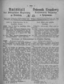 Amtsblatt der Königlichen Preussischen Regierung zu Bromberg. 1875.10.22 No.43
