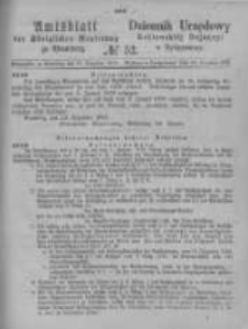 Amtsblatt der K&ouml;niglichen Preussischen Regierung zu Bromberg. 1875.12.24 No.52
