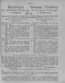Amtsblatt der Königlichen Preussischen Regierung zu Bromberg. 1876.01.14 No.2