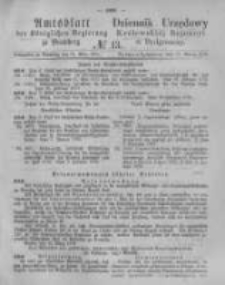 Amtsblatt der Königlichen Preussischen Regierung zu Bromberg. 1876.03.31 No.13