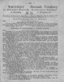 Amtsblatt der K&ouml;niglichen Preussischen Regierung zu Bromberg. 1876.04.14 No.15