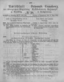 Amtsblatt der Königlichen Preussischen Regierung zu Bromberg. 1876.05.19 No.20