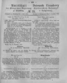 Amtsblatt der K&ouml;niglichen Preussischen Regierung zu Bromberg. 1876.06.09 No.23