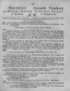 Amtsblatt der K&ouml;niglichen Preussischen Regierung zu Bromberg. 1876.06.30 No.26