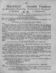 Amtsblatt der Königlichen Preussischen Regierung zu Bromberg. 1876.06.30 No.26