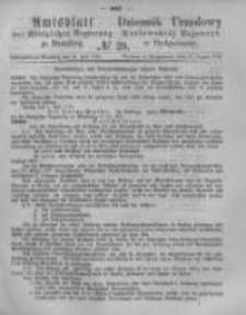 Amtsblatt der Königlichen Preussischen Regierung zu Bromberg. 1876.07.21 No.29