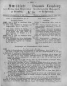 Amtsblatt der K&ouml;niglichen Preussischen Regierung zu Bromberg. 1876.07.28 No.30
