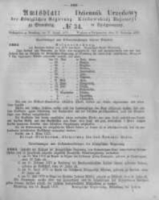 Amtsblatt der Königlichen Preussischen Regierung zu Bromberg. 1876.08.25 No.34