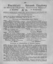 Amtsblatt der K&ouml;niglichen Preussischen Regierung zu Bromberg. 1876.09.22 No.38