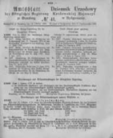 Amtsblatt der K&ouml;niglichen Preussischen Regierung zu Bromberg. 1876.10.13 No.41