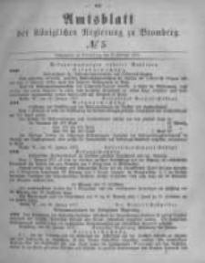 Amtsblatt der Königlichen Preussischen Regierung zu Bromberg. 1877.02.02 No.5