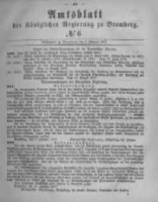 Amtsblatt der K&ouml;niglichen Preussischen Regierung zu Bromberg. 1877.02.09 No.6