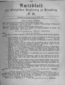 Amtsblatt der Königlichen Preussischen Regierung zu Bromberg. 1877.04.20 No.16