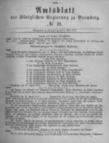 Amtsblatt der Königlichen Preussischen Regierung zu Bromberg. 1877.05.04 No.18