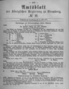 Amtsblatt der Königlichen Preussischen Regierung zu Bromberg. 1877.05.11 No.19
