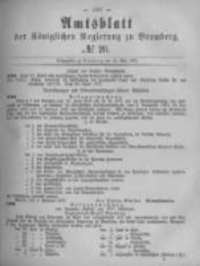 Amtsblatt der Königlichen Preussischen Regierung zu Bromberg. 1877.05.18 No.20