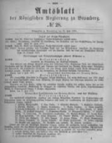 Amtsblatt der Königlichen Preussischen Regierung zu Bromberg. 1877.07.13 No.28