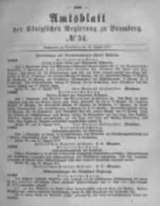Amtsblatt der Königlichen Preussischen Regierung zu Bromberg. 1877.08.24 No.34