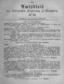 Amtsblatt der Königlichen Preussischen Regierung zu Bromberg. 1877.08.31 No.35
