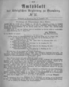 Amtsblatt der Königlichen Preussischen Regierung zu Bromberg. 1877.09.14 No.37