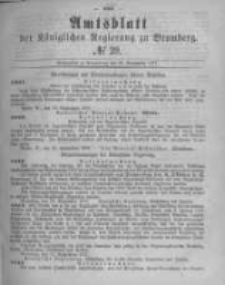Amtsblatt der K&ouml;niglichen Preussischen Regierung zu Bromberg. 1877.09.28 No.39
