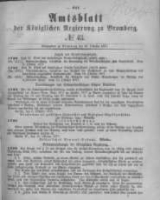 Amtsblatt der Königlichen Preussischen Regierung zu Bromberg. 1877.10.26 No.43