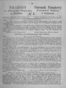 Amtsblatt der K&ouml;niglichen Preussischen Regierung zu Bromberg. 1875.01.29 No.5