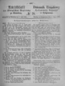 Amtsblatt der Königlichen Preussischen Regierung zu Bromberg. 1875.07.09 No.28