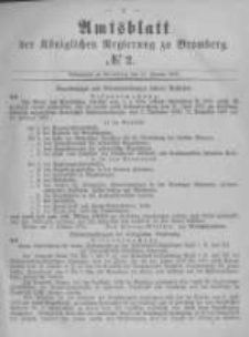 Amtsblatt der Königlichen Preussischen Regierung zu Bromberg. 1878.01.11 No.2