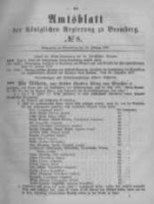 Amtsblatt der Königlichen Preussischen Regierung zu Bromberg. 1878.02.22 No.8