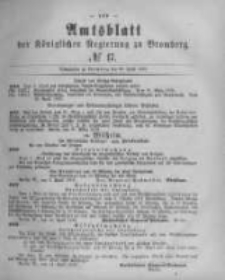 Amtsblatt der Königlichen Preussischen Regierung zu Bromberg. 1878.04.26 No.17