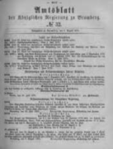 Amtsblatt der K&ouml;niglichen Preussischen Regierung zu Bromberg. 1878.08.09 No.32
