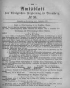 Amtsblatt der Königlichen Preussischen Regierung zu Bromberg. 1878.09.06 No.36