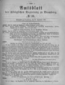 Amtsblatt der K&ouml;niglichen Preussischen Regierung zu Bromberg. 1878.09.20 No.38