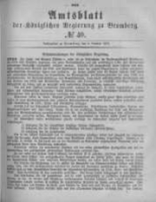 Amtsblatt der Königlichen Preussischen Regierung zu Bromberg. 1878.10.04 No.40