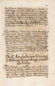 Do X arcibiskupa gnieznienskiego y biskupa kuiawskiego [Wojciecha Baranowskiego] przez [...] [Andrzeja] Szołdrskiego