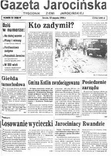 Gazeta Jarocińska 1994.08.12 Nr32(202)