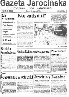 Gazeta Jarocińska 1994.08.12 Nr32(202)